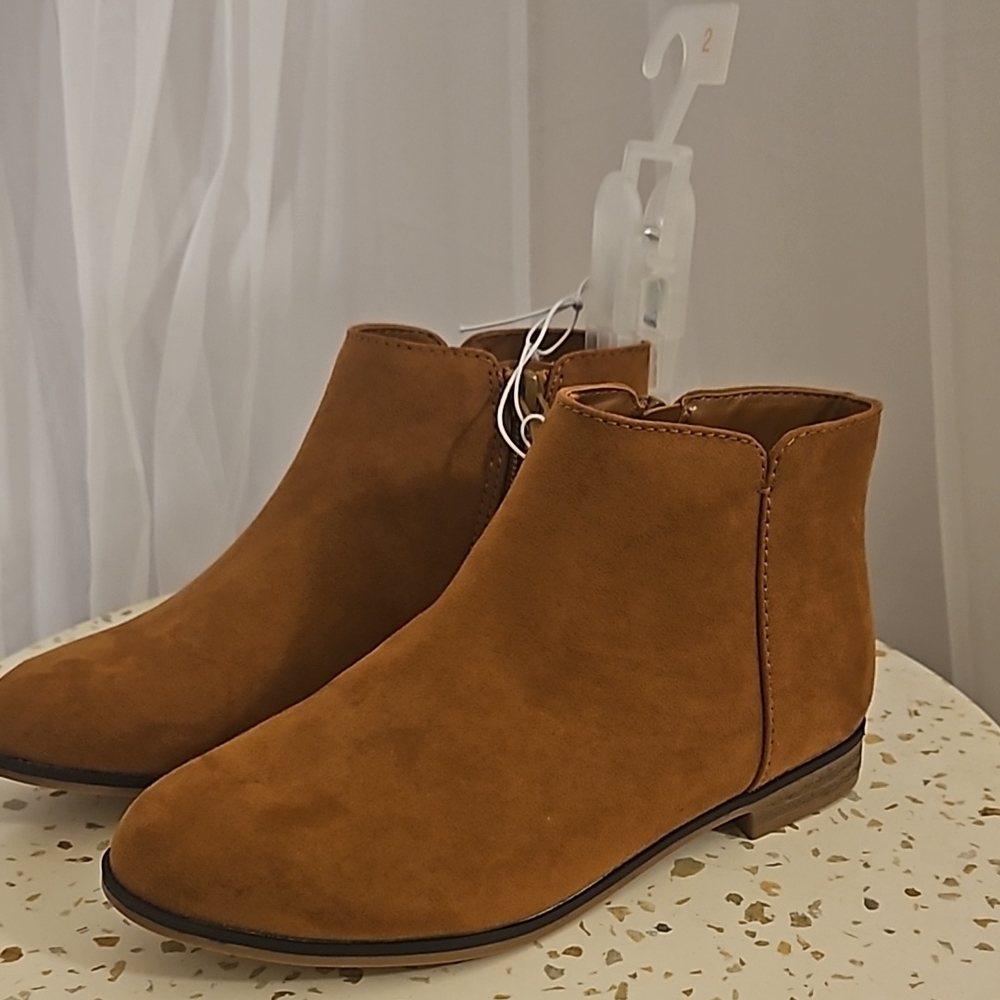 Brown Suede Ankle Boots for Women